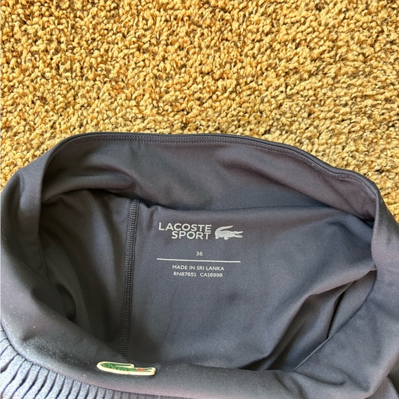 Lacoste Women's Navy Pleated Shorts - Picture 8 of 9